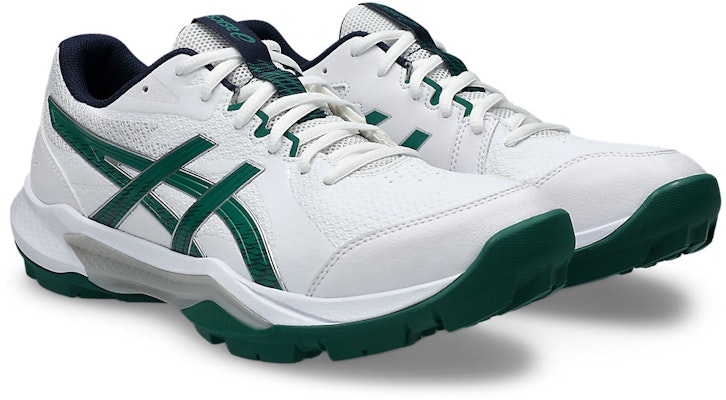 ASICS GEL-PEAKE 3 Cricket Shoes White/Jasper Green 1113A057-101 Order ASICS GEL-PEAKE 3 Cricket Shoes White/Jasper Green 1113A057-101