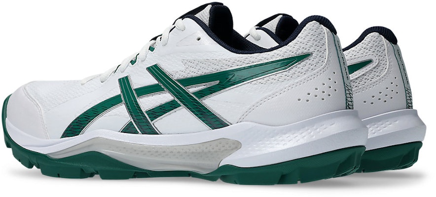 ASICS GEL-PEAKE 3 Cricket Shoes White/Jasper Green 1113A057-101 Lookbook ASICS GEL-PEAKE 3 Cricket Shoes White/Jasper Green 1113A057-101