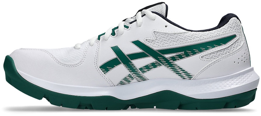 ASICS GEL-PEAKE 3 Cricket Shoes White/Jasper Green 1113A057-101 Shop ASICS GEL-PEAKE 3 Cricket Shoes White/Jasper Green 1113A057-101