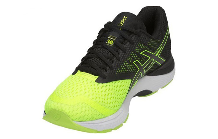 Lookbook 亞瑟士 Gel-Pulse 10 緩衝透氣 低筒運動跑步鞋 黑黃拼接