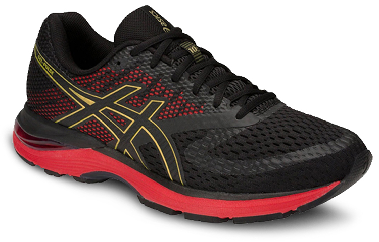 Lookbook ASICS Gel-Pulse 10 'Hitam Emas Merah' 1011A604-001
