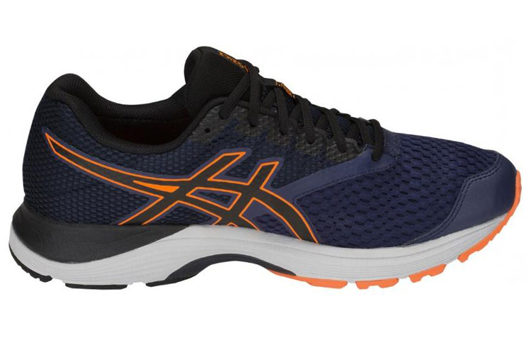 Order ASICS Gel-Pulse 10 'Navy Gelap Hitam Oren' 1011A009-400
