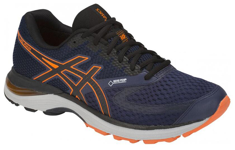 Lookbook ASICS Gel-Pulse 10 'Navy Gelap Hitam Oren' 1011A009-400