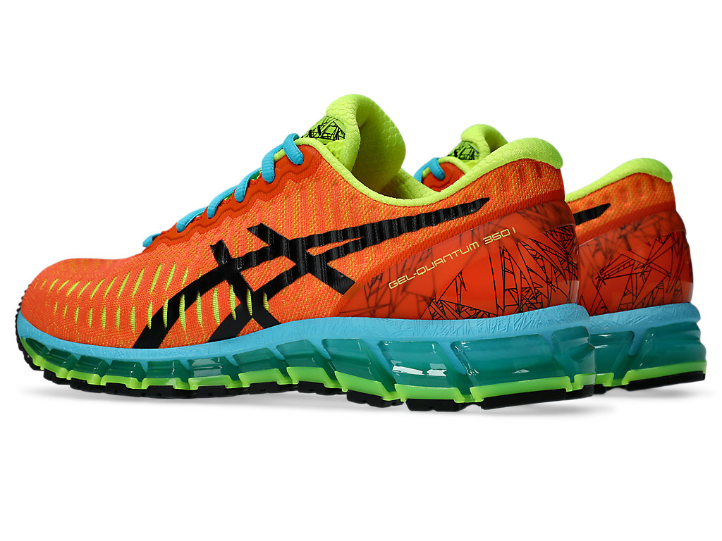 Lookbook ASICS GEL-QUANTUM 360 I 跑鞋 火辣紅/藍綠 1203A750-600