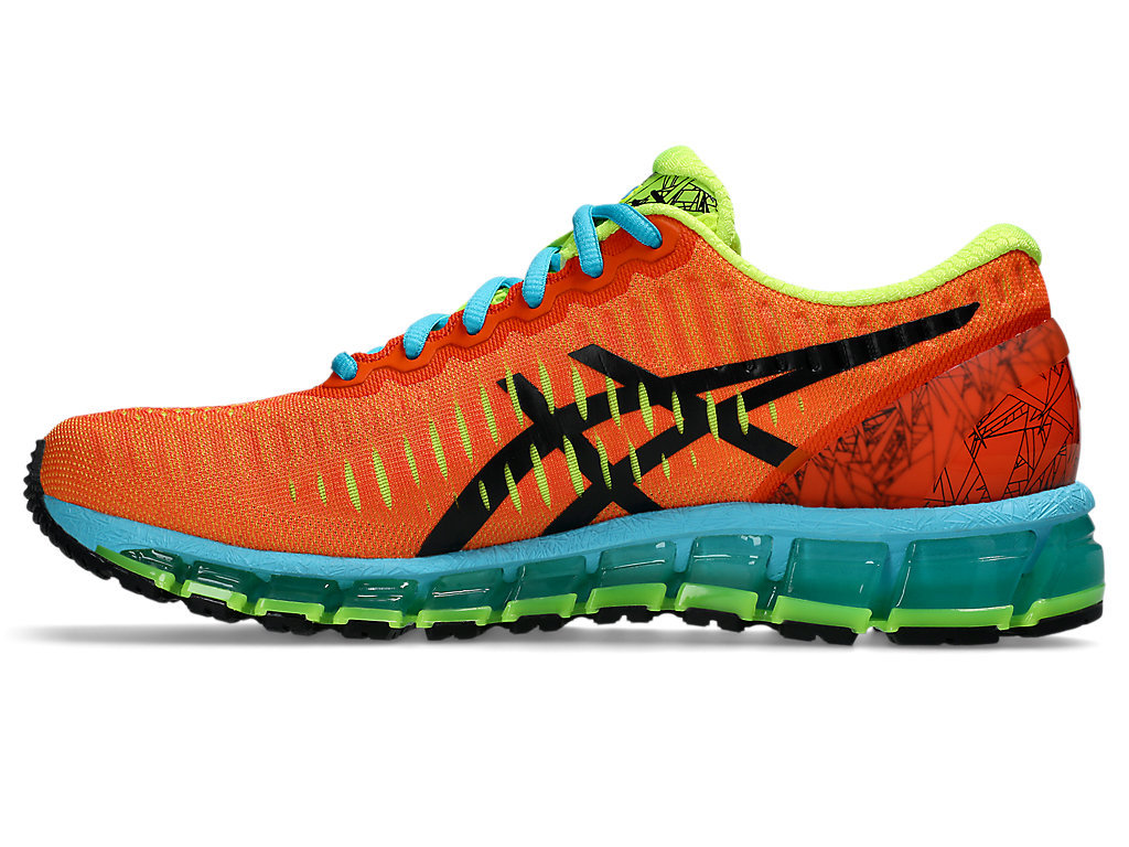 Shop ASICS GEL-QUANTUM 360 I 跑鞋 火辣紅/藍綠 1203A750-600