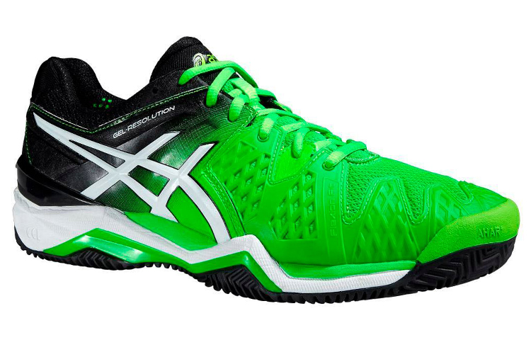 Order ASICS Gel-Resolution 6 Clay ''Moosgrün Schwarz'' E503J-8590