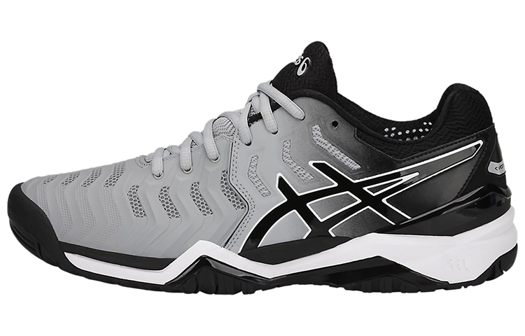 ASICS Gel-Resolution 7 Mid Black White 'Grey' E701Y-9690