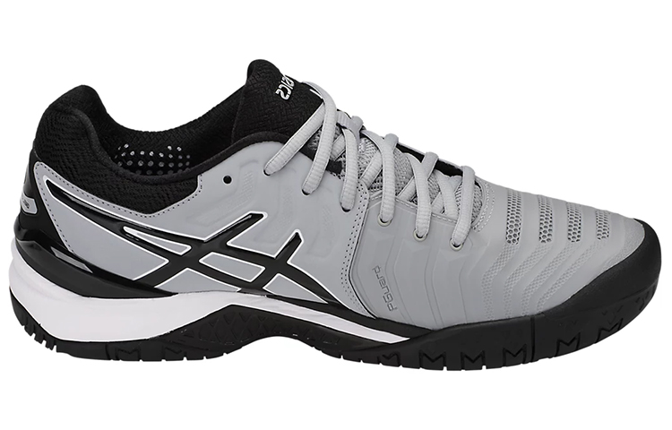 Order ASICS Gel Resolution 7 'Kasut Lari Bertapak Rendah Hitam Kelabu Tahan Lama Bernafas' E701Y-9690