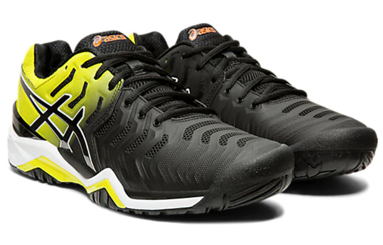 Lookbook ASICS Gel-Resolution 7 Sneakers Black/Yellow E701Y-003