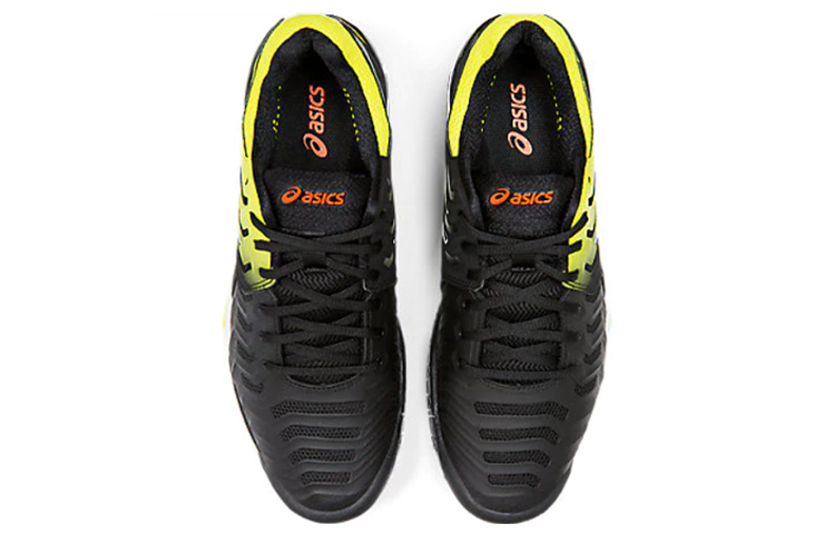 Shop ASICS Gel-Resolution 7 Sneakers Black/Yellow E701Y-003