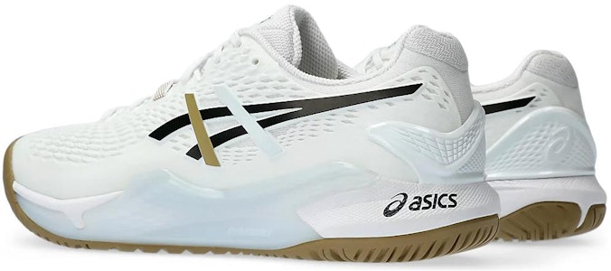 Asics Gel-Resolution 9 耐磨 低筒 網球鞋 男款 白黑 Shop Asics Gel-Resolution 9 耐磨 低筒 網球鞋 男款 白黑