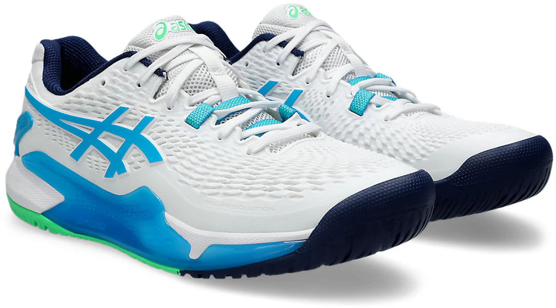 ASICS Gel-Resolution 9 'Blanco Aqua Digital' 1041A330-103 Lookbook ASICS Gel-Resolution 9 'Blanco Aqua Digital' 1041A330-103
