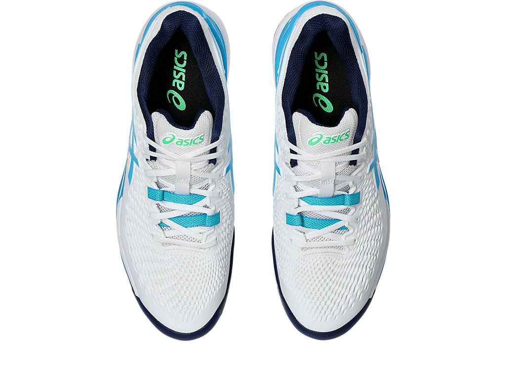 Sizing ASICS Gel-Resolution 9 'Blanco Aqua Digital' 1041A330-103