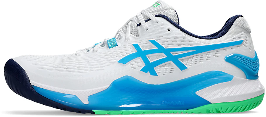 ASICS Gel-Resolution 9 'Blanco Aqua Digital' 1041A330-103 1