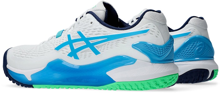 ASICS Gel-Resolution 9 Oc 宽款 '白色数字碧绿' 1041A378-103 Lookbook ASICS Gel-Resolution 9 Oc 宽款 '白色数字碧绿' 1041A378-103