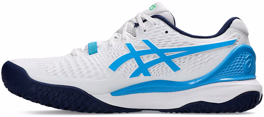 ASICS Gel-Resolution 9 Oc Wide 'Blanco Aqua Digital'. 1041A378-103 Shop ASICS Gel-Resolution 9 Oc Wide 'Blanco Aqua Digital'. 1041A378-103