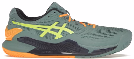 ASICS Gel-Resolution 9 Padel Celadon Safety Yellow 1041A334-300 ASICS Gel-Resolution 9 Padel Celadon Safety Yellow 1041A334-300