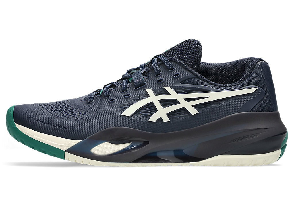 Cheap ASICS GEL-RESOLUTION X 全場網球鞋 深藍/奶油 1041A481-400