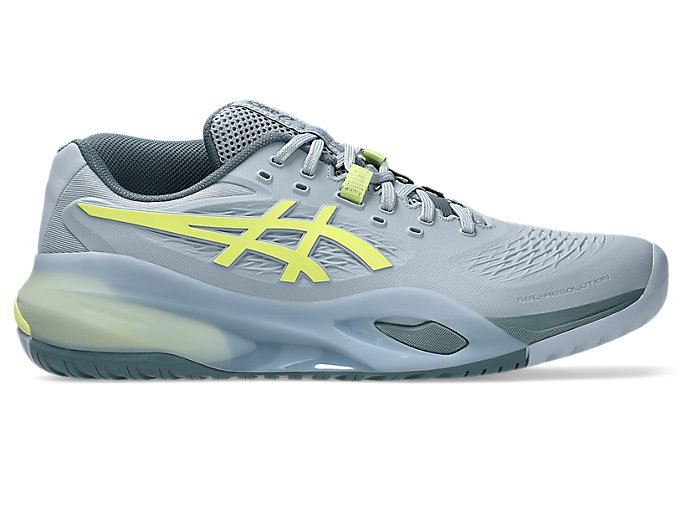ASICS GEL-RESOLUTION X (All Court) Tennis Shoes Grey Blue/Pistachio 1041A481-402