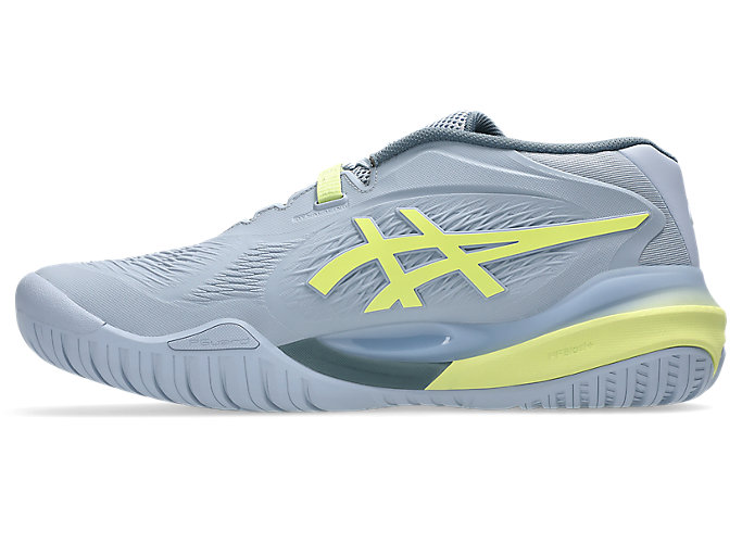 Shop アシックス GEL-RESOLUTION X オールコート テニスシューズ グレーブルー/ピスタチオ 1041A481-402