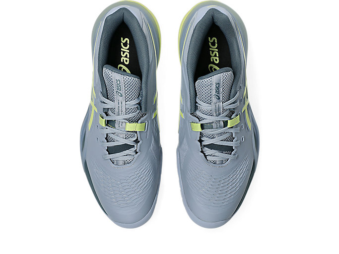 Sizing ASICS GEL-RESOLUTION X Sepatu Tenis All Court Abu Biru/Pistachio 1041A481-402