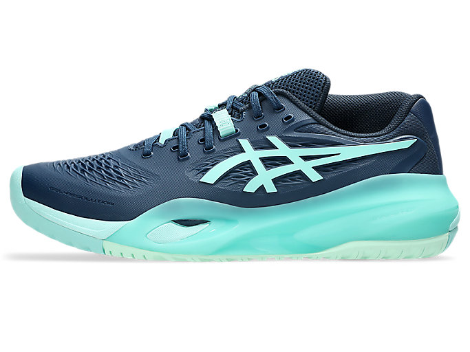 ASICS GEL-RESOLUTION X (All Court) Tennis Shoes Night Sky/Illuminate Mint 1041A481-404