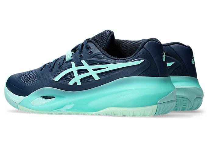 Lookbook ASICS GEL-RESOLUTION X 網球鞋 夜空/薄荷綠 (全場適用) 1041A481-404