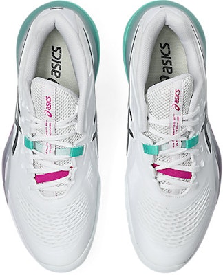 아식스 젤 레졸루션 X (올 코트) 화이트/오로라 그린 1041A481-103 Details for 아식스 젤 레졸루션 X (올 코트) 화이트/오로라 그린 1041A481-103
