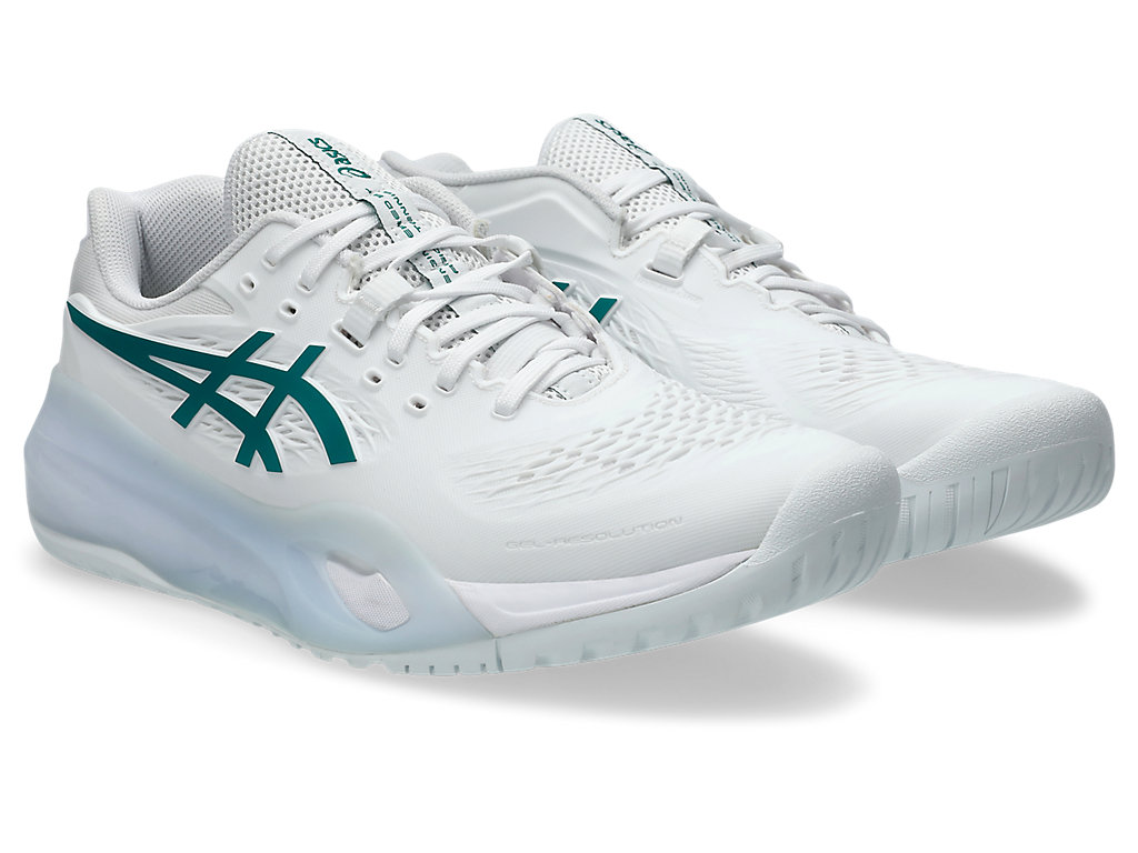 Lookbook ASICS GEL-RESOLUTION X 全场网球鞋 白色/深绿 1041A481-102