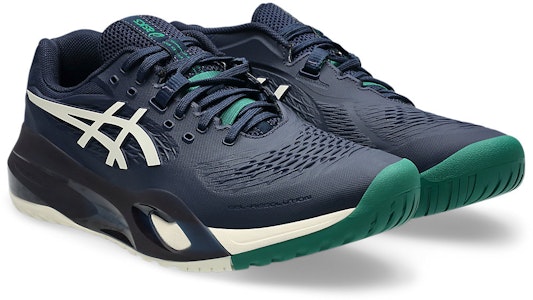 ASICS GEL-RESOLUTION X 寬楦網球鞋 午夜藍/奶油 (全場地適用) 1041A487-400 Order ASICS GEL-RESOLUTION X 寬楦網球鞋 午夜藍/奶油 (全場地適用) 1041A487-400