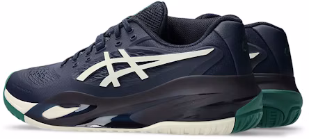 Lookbook ASICS GEL-RESOLUTION X (All Court) Wide Midnight/Cream Sepatu Olahraga. 1041A487-400