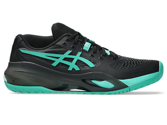 ASICS GEL-RESOLUTION X All Court Tennis Shoes Black/Aurora Green 1041A481-003
