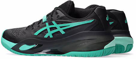 Lookbook ASICS GEL-RESOLUTION X Sepatu Tenis All Court Hitam/Aurora Hijau 1041A481-003