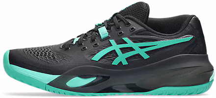 Cheap ASICS GEL-RESOLUTION X Sepatu Tenis All Court Hitam/Aurora Hijau 1041A481-003