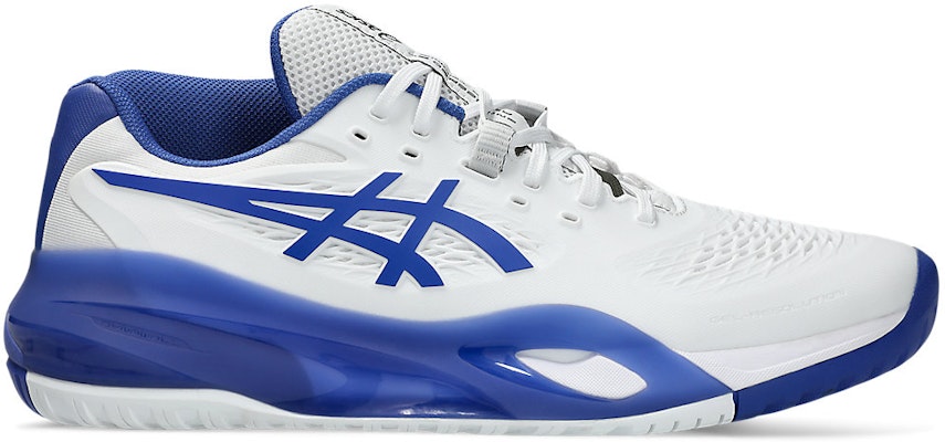 ASICS GEL-RESOLUTION X All Court Tennis Shoes White/Dark Cobalt 1041A481-101 Buy ASICS GEL-RESOLUTION X All Court Tennis Shoes White/Dark Cobalt 1041A481-101