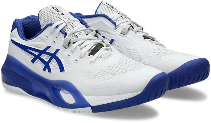ASICS GEL-RESOLUTION X All Court Tennis Shoes White/Dark Cobalt 1041A481-101 Order ASICS GEL-RESOLUTION X All Court Tennis Shoes White/Dark Cobalt 1041A481-101