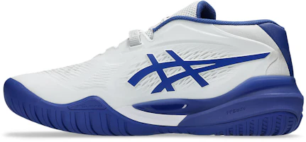 Shop ASICS GEL-RESOLUTION X 全场网球鞋 白色/深钴蓝 1041A481-101