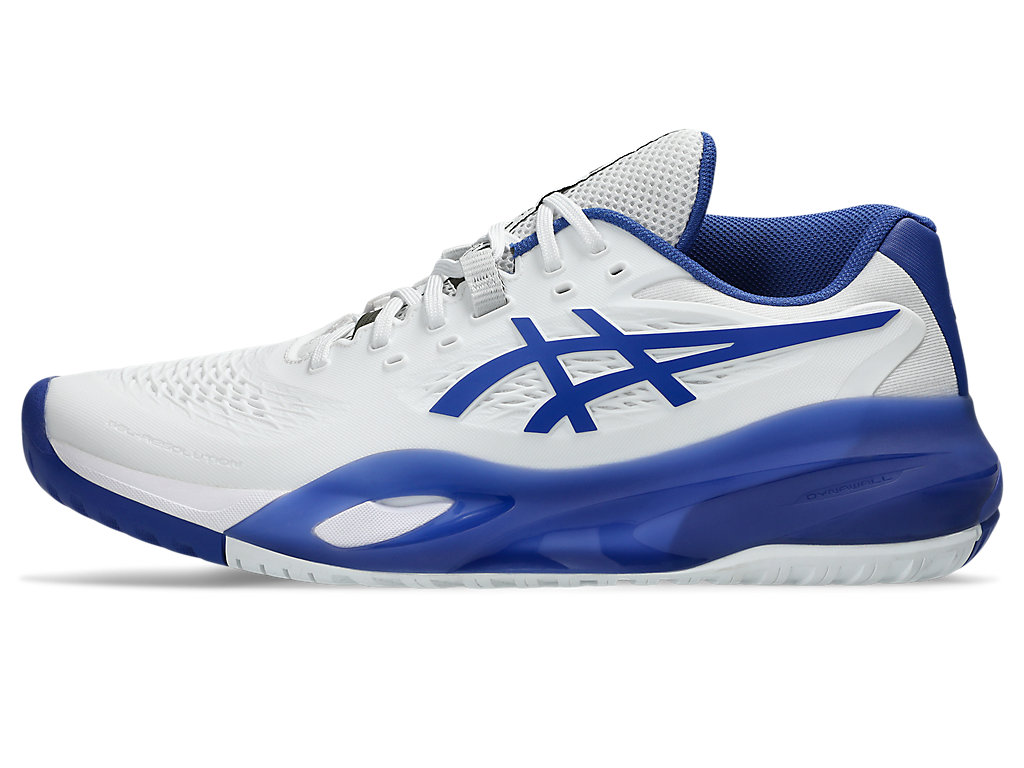 Cheap ASICS GEL-RESOLUTION X オールコート テニスシューズ ホワイト/ダークコバルト 1041A481-101