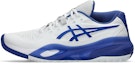 Cheap ASICS GEL-RESOLUTION X All Court Tennis Shoes White/Dark Cobalt 1041A481-101