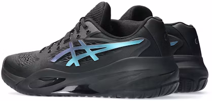 Shop ASICS GEL-RESOLUTION X Night Energy Tennis Shoes Black/Prism Blue 1041A526-960