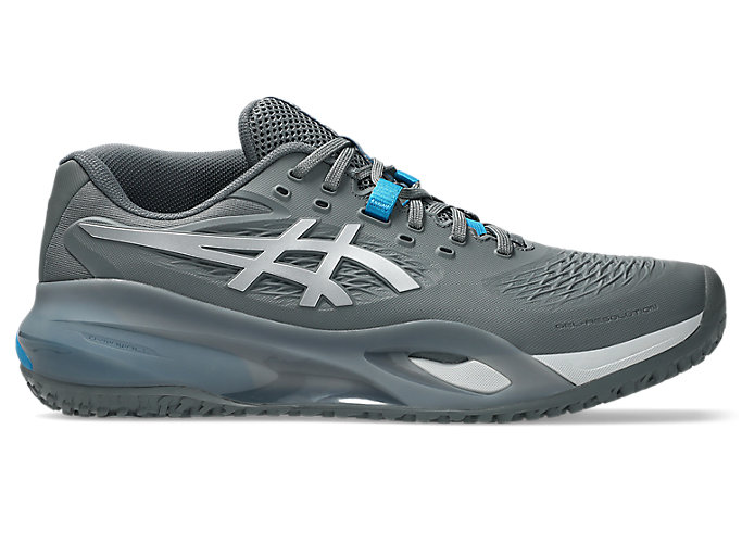 ASICS GEL-RESOLUTION X OC (Omni-Clay) Wide Tennis Shoes Steel Grey/Pure Silver 1041A486-020