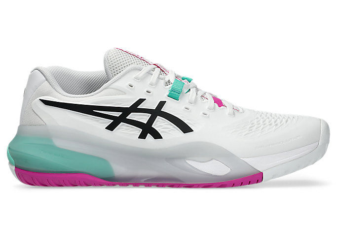 ASICS GEL-RESOLUTION X Wide (All Court) Tennis Shoes White/Aurora Green 1041A487-103