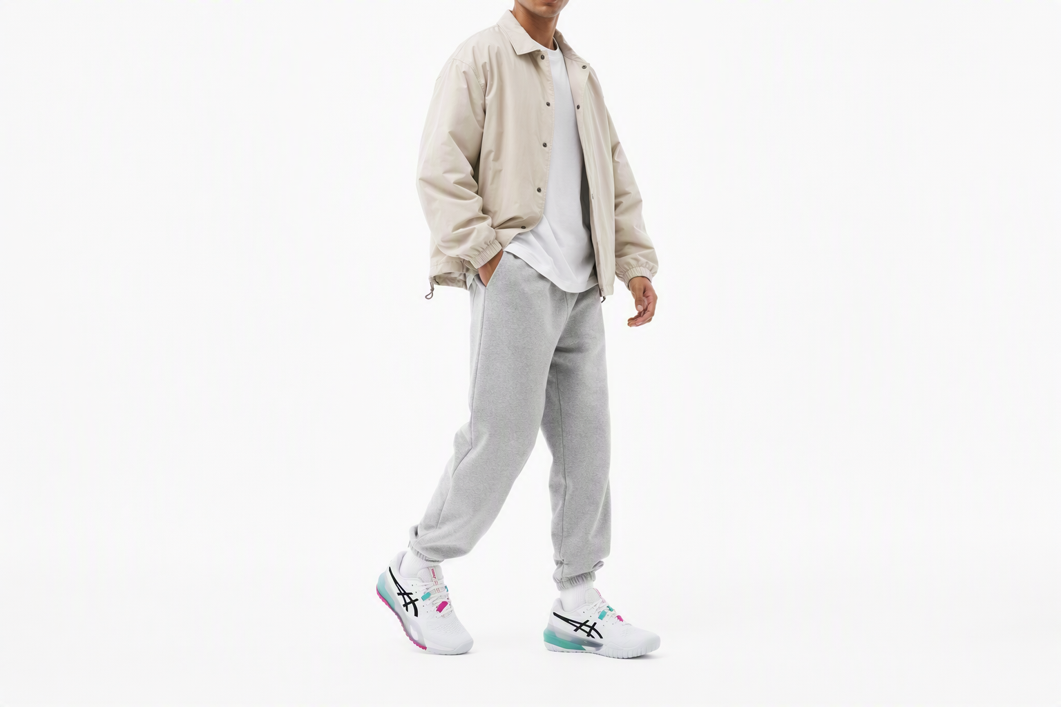 Order ASICS GEL-RESOLUTION X 宽版全场网球鞋 白色/极光绿色 1041A487-103