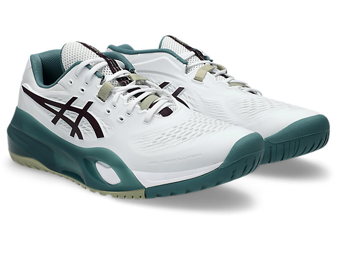 Lookbook ASICS GEL-RESOLUTION X Wide (All Court) Bianco/Melanzana Scuro 1041A487-104
