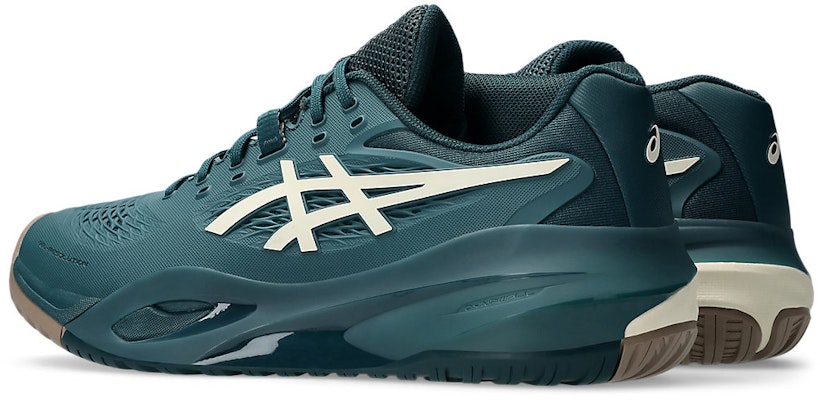 ASICS GEL-RESOLUTION X 寬版全地形網球鞋 綠色/白樺色 1041A487-300 Lookbook ASICS GEL-RESOLUTION X 寬版全地形網球鞋 綠色/白樺色 1041A487-300