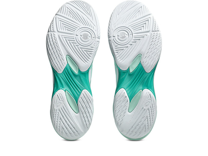 Sizing ASICS GEL-ROCKET 12 Zapatillas de Interior Blanco/Fresh Ice 1073A080-104