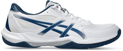ASICS GEL-ROCKET 12 Indoor Court Shoes White/Mako Blue 1073A080-100 ASICS GEL-ROCKET 12 Indoor Court Shoes White/Mako Blue 1073A080-100
