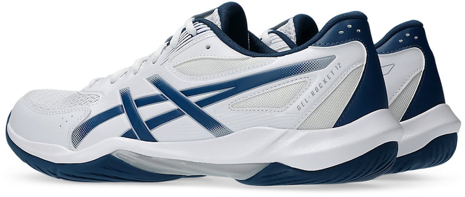 아식스 젤-로켓 12 실내 코트화 화이트/마코 블루 1073A080-100 Lookbook 아식스 젤-로켓 12 실내 코트화 화이트/마코 블루 1073A080-100