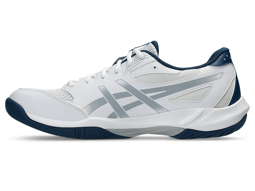 Shop ASICS GEL-ROCKET 12 Sepatu Indoor Putih/Mako Biru 1073A080-100