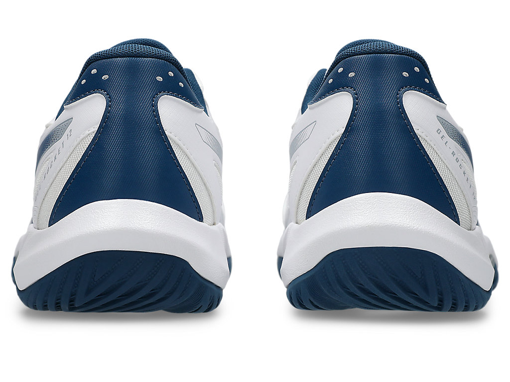 Purchase ASICS GEL-ROCKET 12 Sepatu Indoor Putih/Mako Biru 1073A080-100